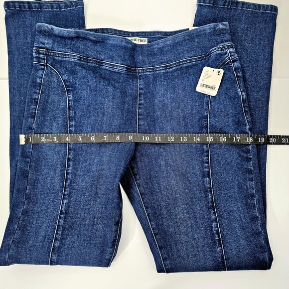 Free People Double Dutch Women's Split Front Mid Rise Pull On Jeggings Size M - Picture 13 of 16